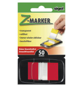 Haftmarker HN491, Z-Marker, 25x43mm, rot, ohne, Z-Notes, rechteckig