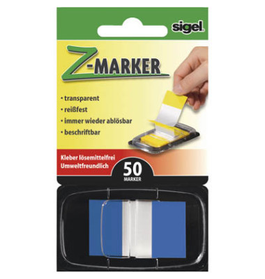 Index Haftstreifen Z-Marker Standard blau