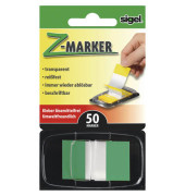 Haftmarker HN493, Z-Marker, 25x43mm, grün, ohne, Z-Notes, rechteckig