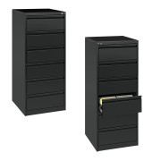 Karteischrank A5 anthrazit 6 Schübe doppelbahnig