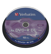 DVD-Rohlinge 43666 DVD+R, Double Layer, 8,5 GB, Spindel 