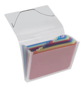 F&auml;chermappe Crystal 4446 290, transparent/bunt, A4, 12 F&auml;cher