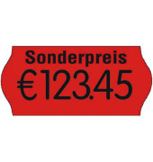 Preisetiketten 70-03M-S-035, 26x12mm, leuchtrot permanent, 18.000 Etiketten