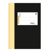 Geschäftsbuch 608391 schwarz A6 kariert 80g 96 Blatt 192 Seiten