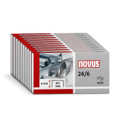 Heftklammern SUPER 24/6, 040-0129, Stahldraht verzinkt, Heftleistung 2-30 Blatt max.