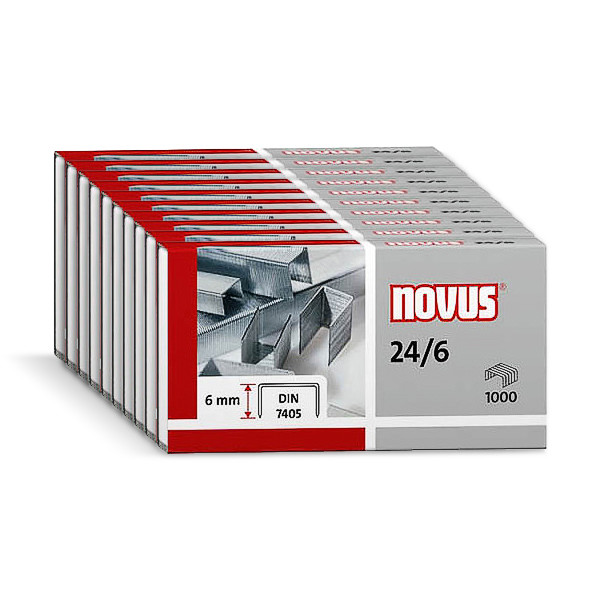 4009729009154 - Heftklammern SUPER 040-0129 Stahldraht verzinkt 24 6 Heftleistung 2-30 Blatt max  4009729009154 10000 Stück