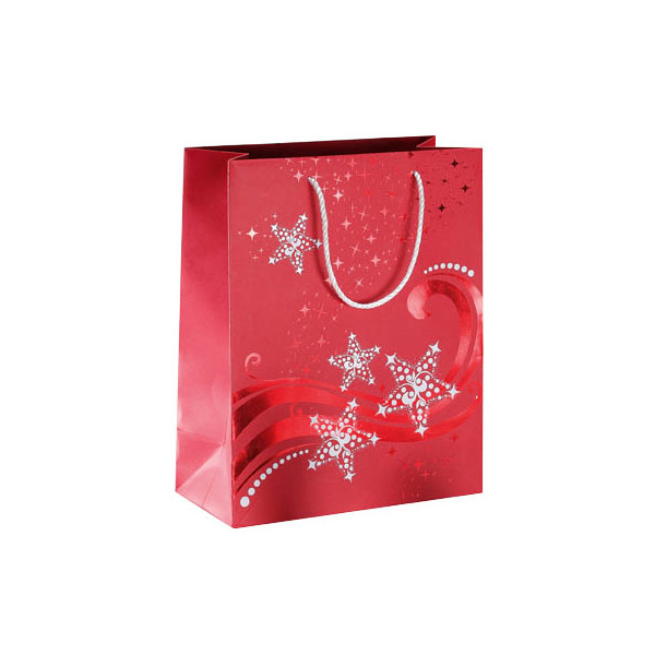 4004360857744 - Geschenktasche GT108 Wave Weihnachten Small Wave mit Rot- Weißprägungfarbig abgestimmte Tragekordel Sterne 175cm x 23cm 3 Stück 4004360857744 - Geschenktasche GT108 Wave Weihnachten Small Wave mit Rot- Weißprägungfarbig abgestimmte Tragekordel Sterne 175cm x 23cm 3 Stück