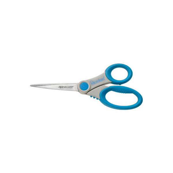 4027521307810 - Büroschere Microban Softgrip Edelstahl rostfrei 21cm blau grau 4027521307810 Westcott