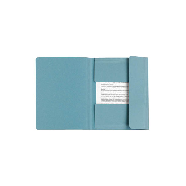 9003260550101 - Jurismappe 81700BL A4 blau Recyclingkarton 250g mit 3 Einschlagklappen 9003260550101 5 Stück