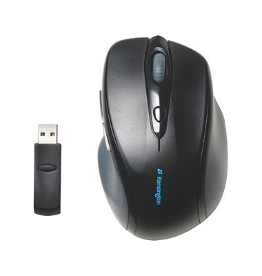 PC-Maus Pro Fit K72370EU, 6 Tasten, kabellos, USB-Funk, Rechtshänder, optisch, schwarz