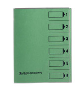 Ordnungsmappe - 83600GN, 1-6, gr&uuml;n, Din A4, 6 F&auml;cher