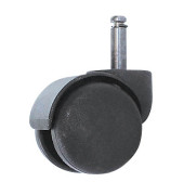 Bürostuhl-Ersatzrollen 6993, Stiftlänge 20mm, StiftØ 10mm, für Teppichboden, schwarz