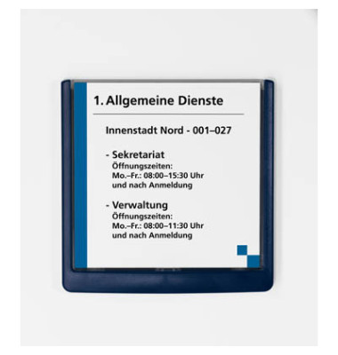 T&uuml;rschild CLICK SIGN dunkelblau 14,9 x 14,85 cm (BxH)