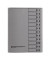 Ordnungsmappe 83800GR, 1-12, grau, A4, 12 F&auml;cher