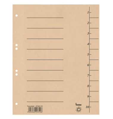 Trennblätter 97300CH A4 chamois 250g 