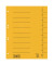 Trennblätter 98300GE A4 gelb 210g Recyclingkarton