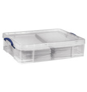 Aufbewahrungsbox 33CCB, 33 Liter mit Deckel, für A3, außen 710x440x165mm, Kunststoff transparent