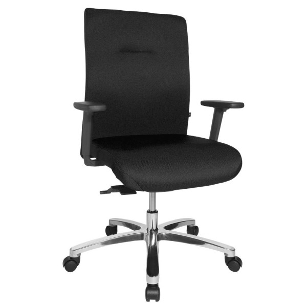 4014296241869 - Bürostuhl Big Star 10 schwarz   silber mit Armlehnen bis 150kg 4014296241869 Topstar