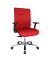 Bürostuhl Big Star 10, rot / silber, mit Armlehnen, bis 150kg