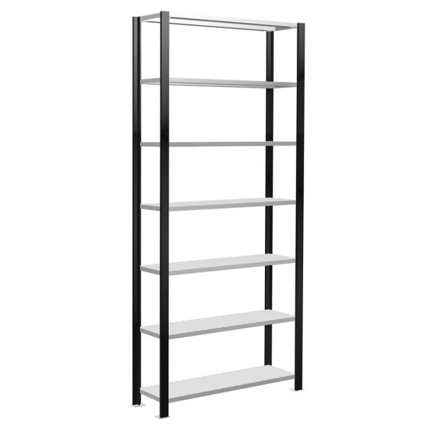 4058255034444 - Grundsteckregal 1000 x 300 x 2300 cm schwarz 7 Fachböden 4058255034444 SCHULTE 4058255034444 - Grundsteckregal 1000 x 300 x 2300 cm schwarz 7 Fachböden 4058255034444 SCHULTE
