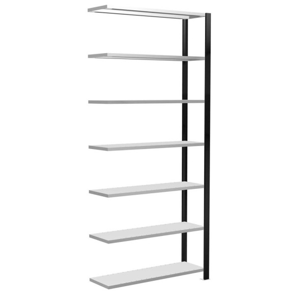 4058255034413 - Anbau-Steckregal 1000 x 300 x 2300 cm schwarz 7 Fachböden 4058255034413 SCHULTE 4058255034413 - Anbau-Steckregal 1000 x 300 x 2300 cm schwarz 7 Fachböden 4058255034413 SCHULTE