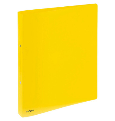 Ringbuch Lucy Colours 20900-04, A4 2 Ringe 25mm Ring-&Oslash; Polypropylen (PP) maisgelb