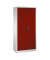 Aktenschrank 9260-000, Stahl abschließbar, 5 OH, 93 x 195 x 40 cm, rot/lichtgrau
