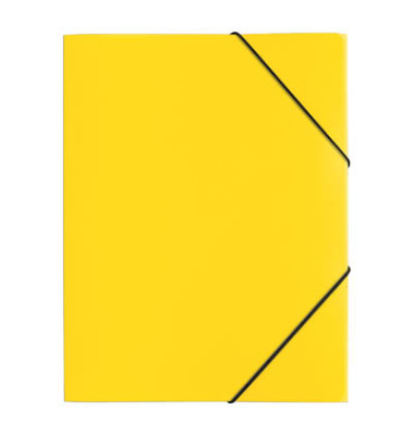 Eckspannmappe Lucy Trend 21613-04, A4 maisgelb Polypropylen (PP) 80g, f&uuml;r ca. 250 Blatt, mit 3 Einschlagklappen
