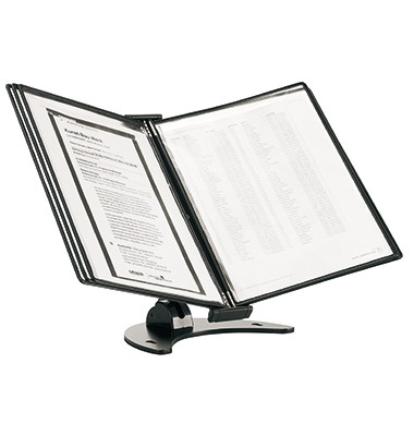 Tischständer 3D Tischständer 10 Sichttafeln/475107 A4 schwarz  PP