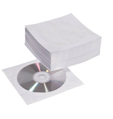 CD-Papierhüllen weiß im 50er Pack