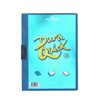 Klemmhefter DURAQUICK 20 227006, A4 blau, für ca. 20 Blatt, Polypropylen (PP)