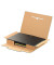 Großbriefkarton 416 537 braun, porto-optimiert, bis DIN A4+, innen 345x245x11mm, Wellpappe 1-wellig