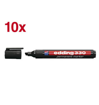 Permanentmarker 330, 4-330001, Pack, schwarz, 1-5mm Keilspitze