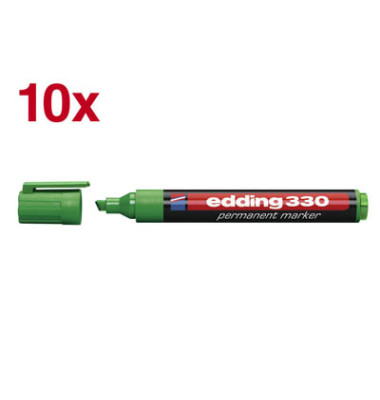 Permanentmarker 330, 4-330004, Packung, grün, 1-5mm Keilspitze Permanentmarker 330, 4-330004, Packung, grün, 1-5mm Keilspitze