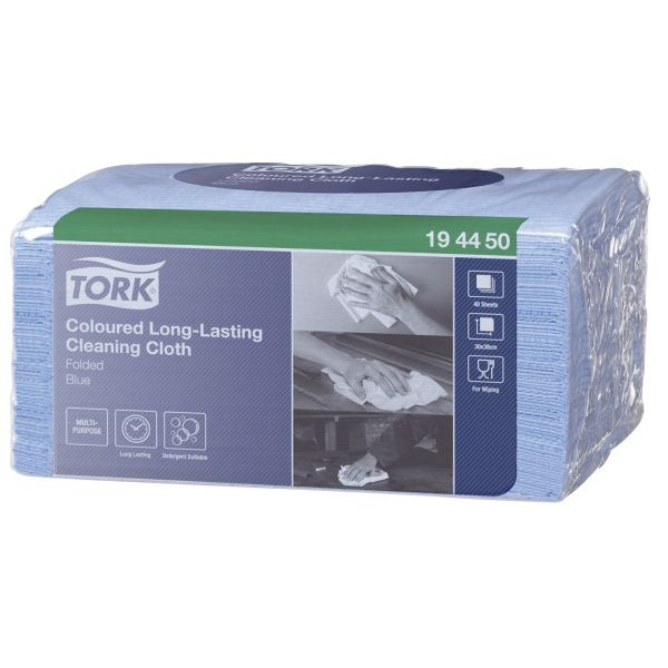 Tork Reinigungstücher 194450 Premium langlebig W8 Small Pack 1-lagig 40 Tücher 7322540298086 Tork 40 Stück