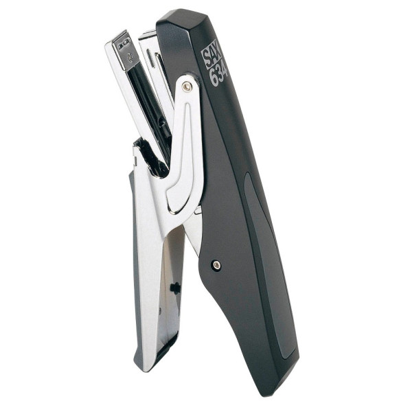 9014400220037 - SAX Heftzange 634 Halber Streifen 16 Blatt Grau Schwarz 10 5 Kunststoff Metall 9014400220037 - SAX Heftzange 634 Halber Streifen 16 Blatt Grau Schwarz 10 5 Kunststoff Metall