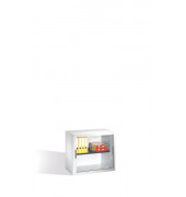 Aktenschrank Omnispace 32510-00/5000-00, Kunststoff/Stahl abschließbar, 2 OH, 80 x 72 x 42 cm, lichtgrau