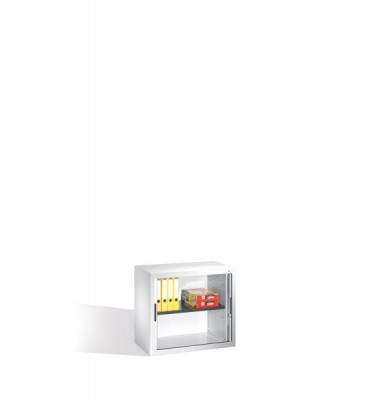 Aktenschrank Omnispace 32510-00/5000-00, Kunststoff/Stahl abschließbar, 2 OH, 80 x 72 x 42 cm, lichtgrau Aktenschrank Omnispace 32510-00/5000-00, Kunststoff/Stahl abschließbar, 2 OH, 80 x 72 x 42 cm, lichtgrau
