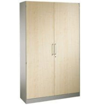 Aktenschrank Asisto 141001-000/7035/DBS004, abschlie&szlig;bar, 5 OH, ahorn/lichtgrau, 120x198x43,5cm (BxHxT)