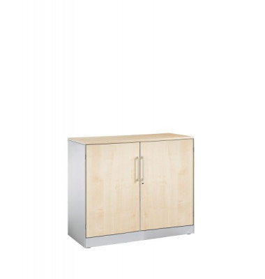Aktenschrank 141052-000/7035/DBS004, abschlie&szlig;bar, 2 OH, ahorn/lichtgrau, 100x91,5x43,5cm (BxHxT)