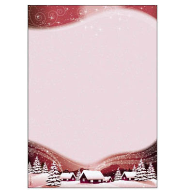 Motiv-Weihnachtsbriefpapier Silent Night DP036 A4 90g 