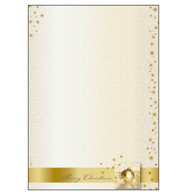 Weihnachtspapier Golden Times A4 100 Blatt DP033 Weihnachtspapier Golden Times A4 100 Blatt DP033