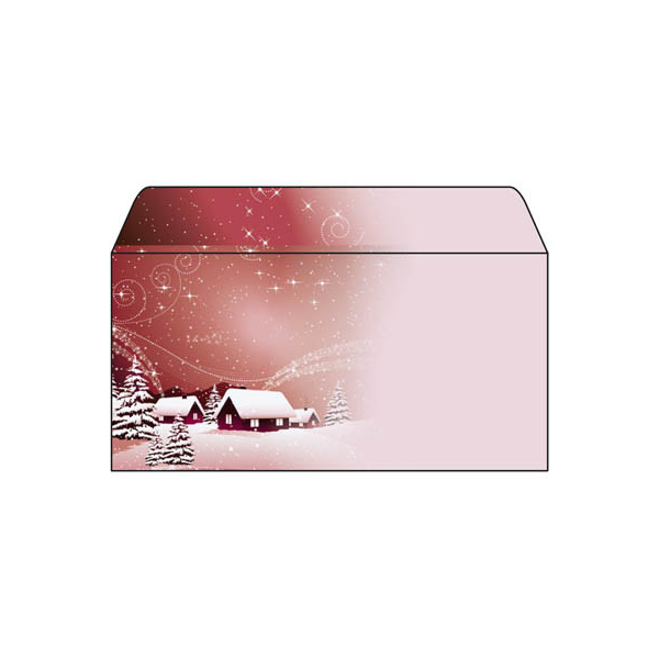 Sigel Weihnachtsumschläge Silent Night DU033, Din Lang, 90g 4004360856013 Sigel 50 Stück