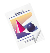 Briefblock 25975 Kugel und Kegel, Kugel und Kegel, Lineatur 21 / liniert, A4, 80g, weiß, 50 Blatt