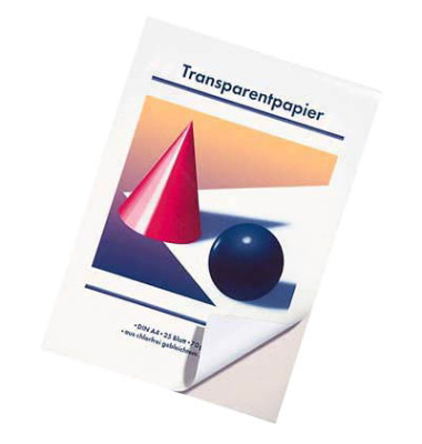 Transparentpapier 70g A4 25 Blatt