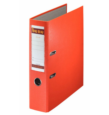 Ordner No.1 Power 291400OR, A4 80mm breit PP vollfarbig orange