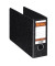 Ordner No.1 91900, A5 quer 75mm breit Karton Wolkenmarmor schwarz