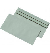 Briefumschlag 30005365, Din Lang, ohne Fenster, selbstklebend, 75g, grau