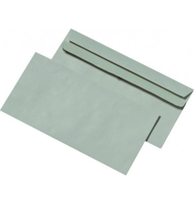 Briefumschläge   30005365 Din Lang ohne Fenster selbstklebend 75g grau 