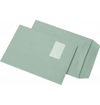Versandtaschen 30005451, C4, mit Fenster, selbstklebend, 90g, grau